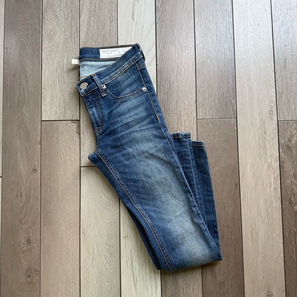 rag & bone Denim - rag & bone Dark Blue Skinny Jeans